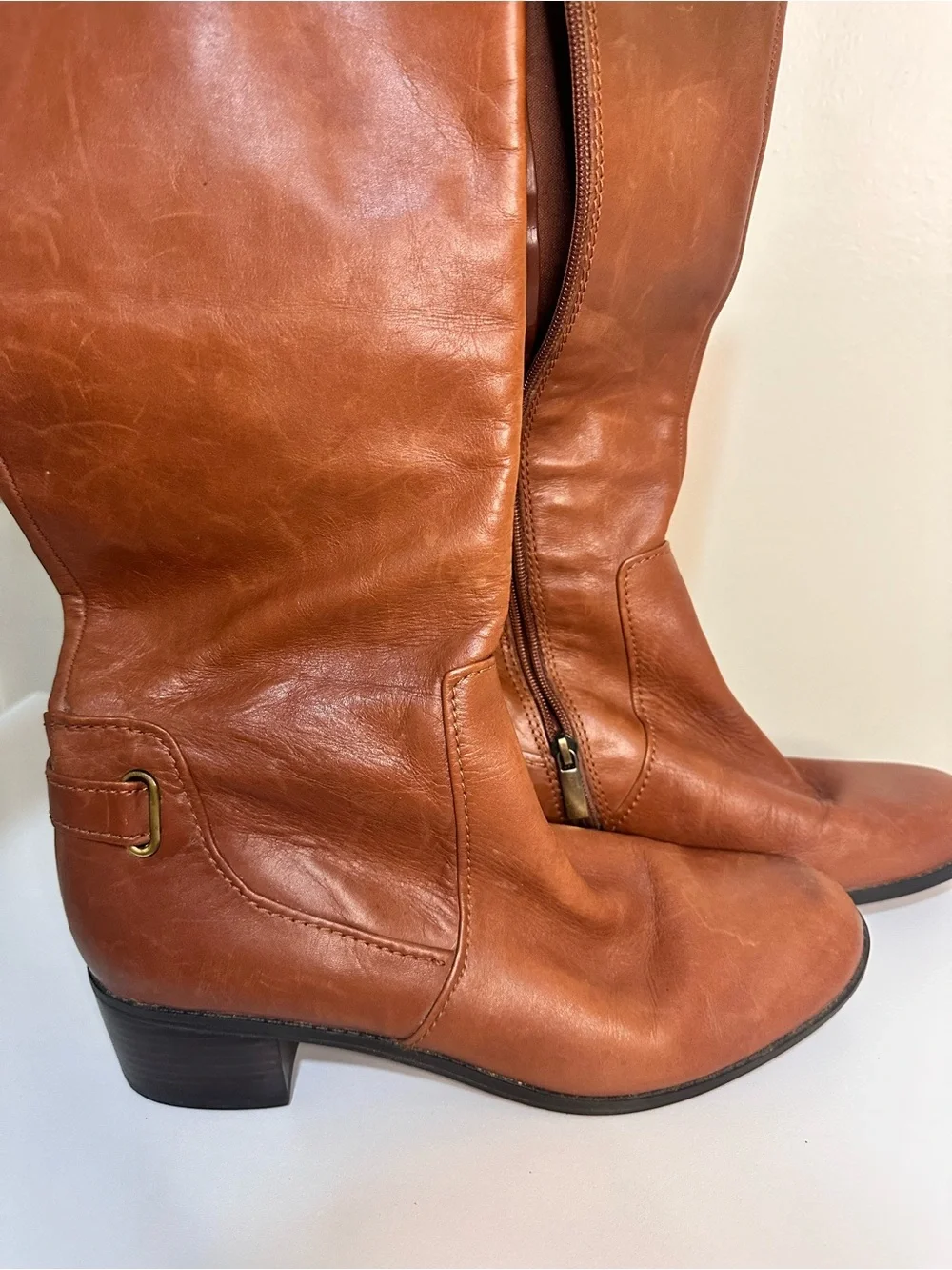 Bandolino Cognac Brown Over-The-Knee Riding Boots